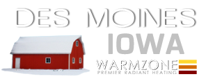 Warmzone radiant heat logo for Des Moines, IA.